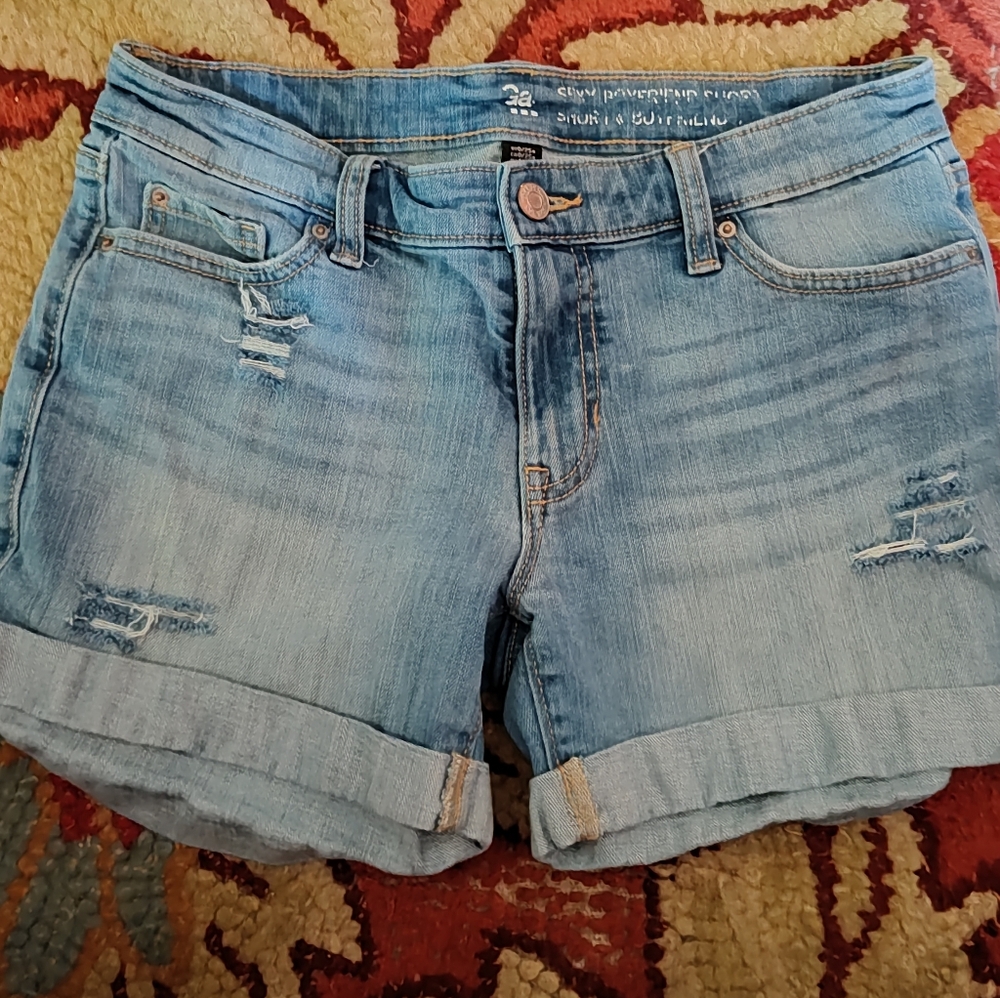 Women's Distressed Denim Shorts GAP 29-30" Waist